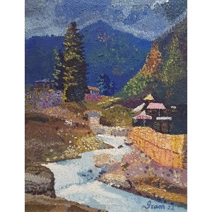 Iram Batool, 18 x 24 Inch, Oil on Canvas, Landscape Painting, AC-IRB-004